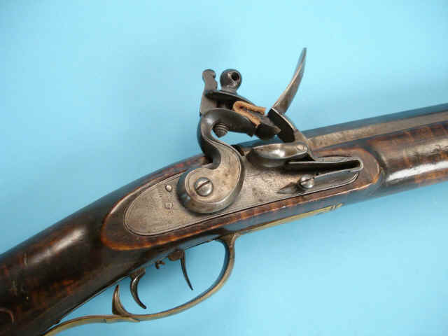 Signed Kentucky Rifle by Melchoir Fordney, Lancaster School, Reconversion to Flintlock, c. 1835-40