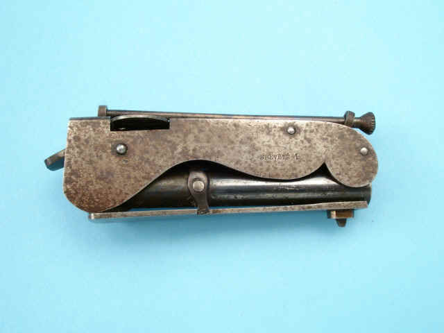 Brevete's Breech-loading Folding Pinfire Pocket Pistol