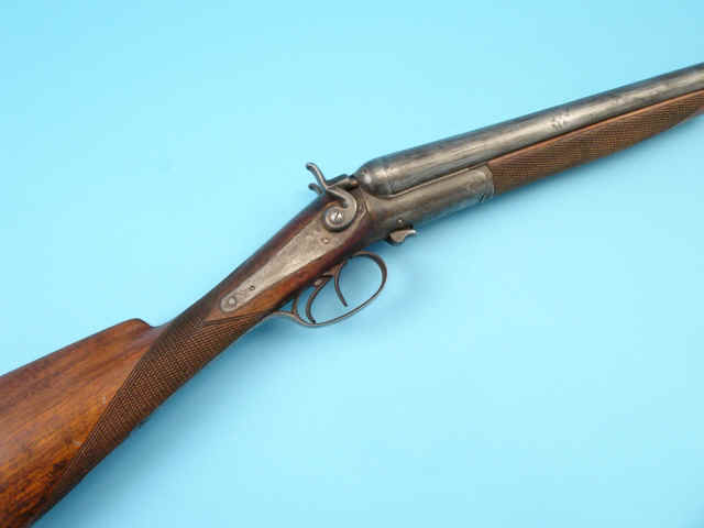 Double Barrel Hammer Shotgun by W. Richards