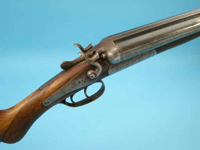 *12 Gauge Husqvarna Hammer Double Barrel Shotgun with Case.