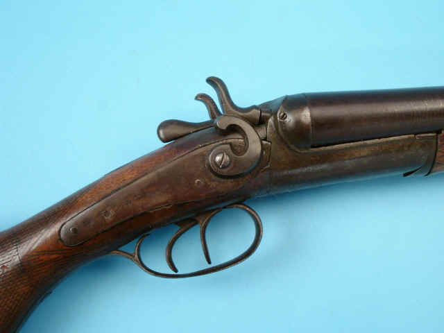 Side by Side Double Barrel Hammer Shotgun by W. Richards