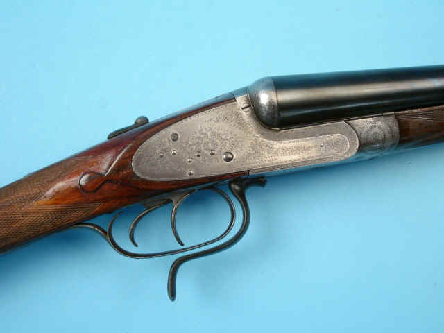 *12 Gauge Composed Henry Atkin Snap Under-lever Sidelock Ejector Double Barrel Shotgun