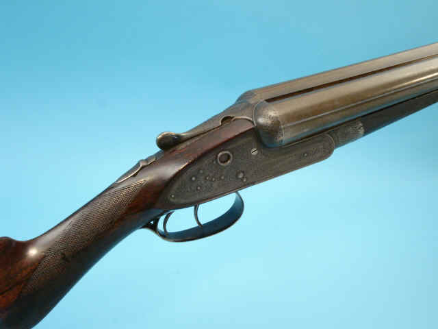 *12 Gauge W. C. Scott Sidelock Ejector Double Barrel Shotgun.