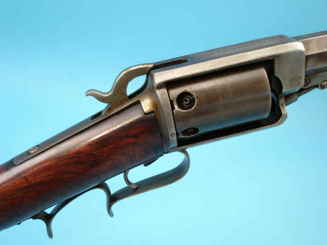 Rare James Warner Solid Frame Revolving Rifle, c. 1850