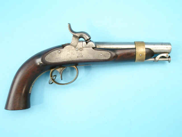 NRA Award Winning U.S. Martially Marked Model 1842 Percussion Navy Issue Pistol by Henry Deringer