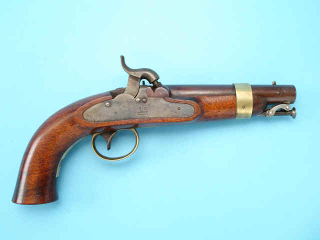 Rare Model 1842 Percussion Navy Pistol by Henry Deringer, with Rifled Barrel